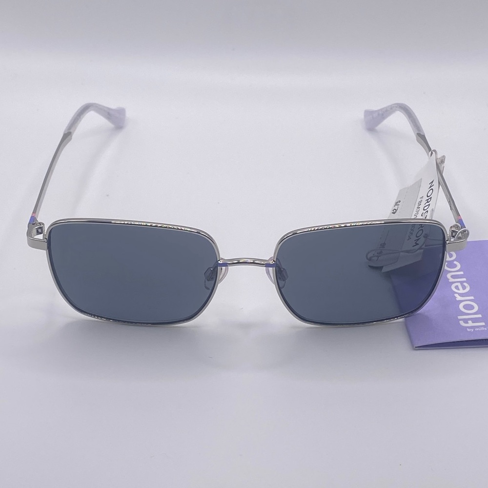 Florence by Mills FBM7012 Silver Frame Gray Lenses 54-17-140 NWT
